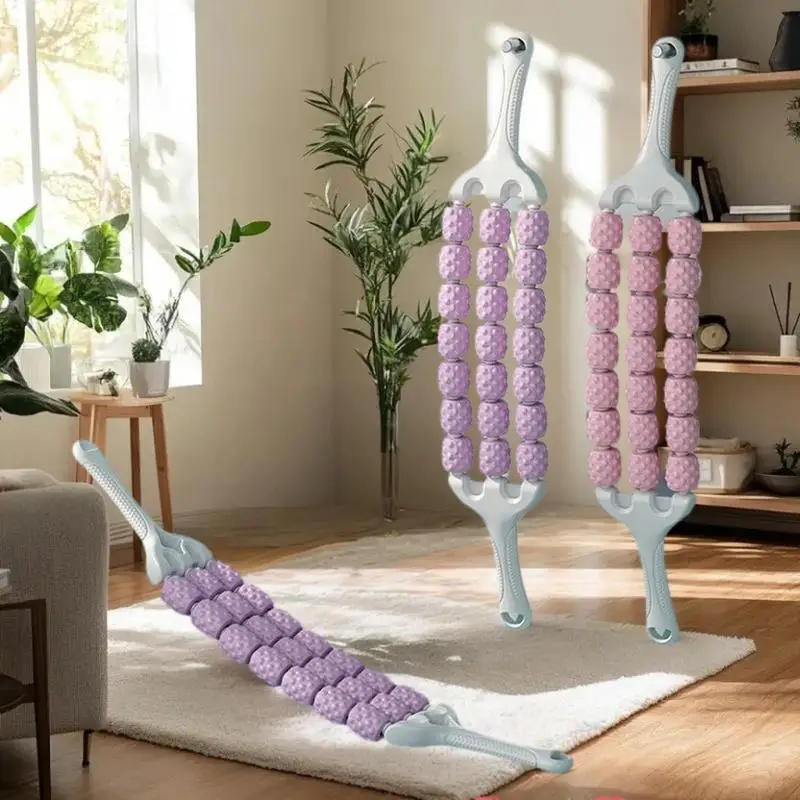 أسطوانة تدليك الأنسجة العميقة المحمولة، قطعة واحدة من ملحقات اليوجا، أداة استعادة مرنة للياقة البدنية والساق والظهر