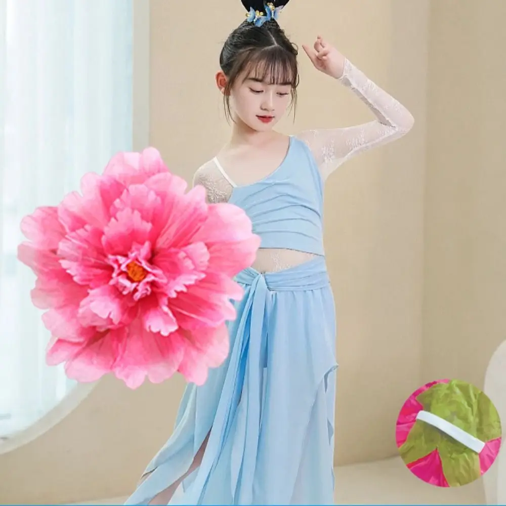 Colorful Peony Flower Dance Props - usage example