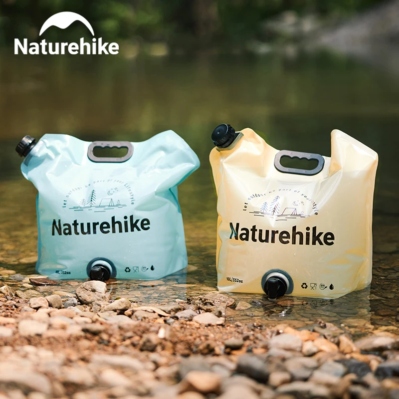 

Складная сумка для воды Naturehike 10 л с краном, герметичная, портативная, для питьевой воды, для активного отдыха