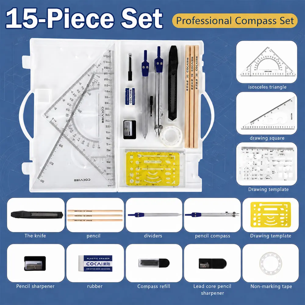 conjunto-de-desenho-geometrico-com-15-pecas-incluindo-compassos-reguas-triangulares-e-ferramentas-de-escrita-para-estudantes-professores-engenheiros-e-arquitetos
