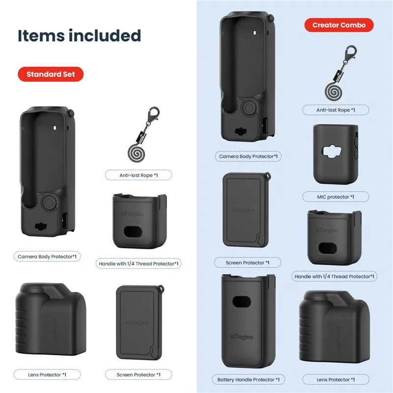 For DJI Pocket 3 Silicone Case Anti-Scratch Soft Cover Handheld Gimbal Protector Shockproof For DJI OSMO Pocket 3 Accessories