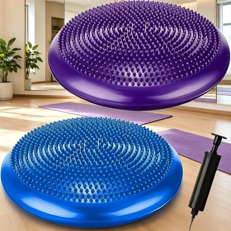 Thickened Explosion-Proof Balance Pad with Inflatable Ball - Yoga & Massage Seat Cushion plus Balance Plate​