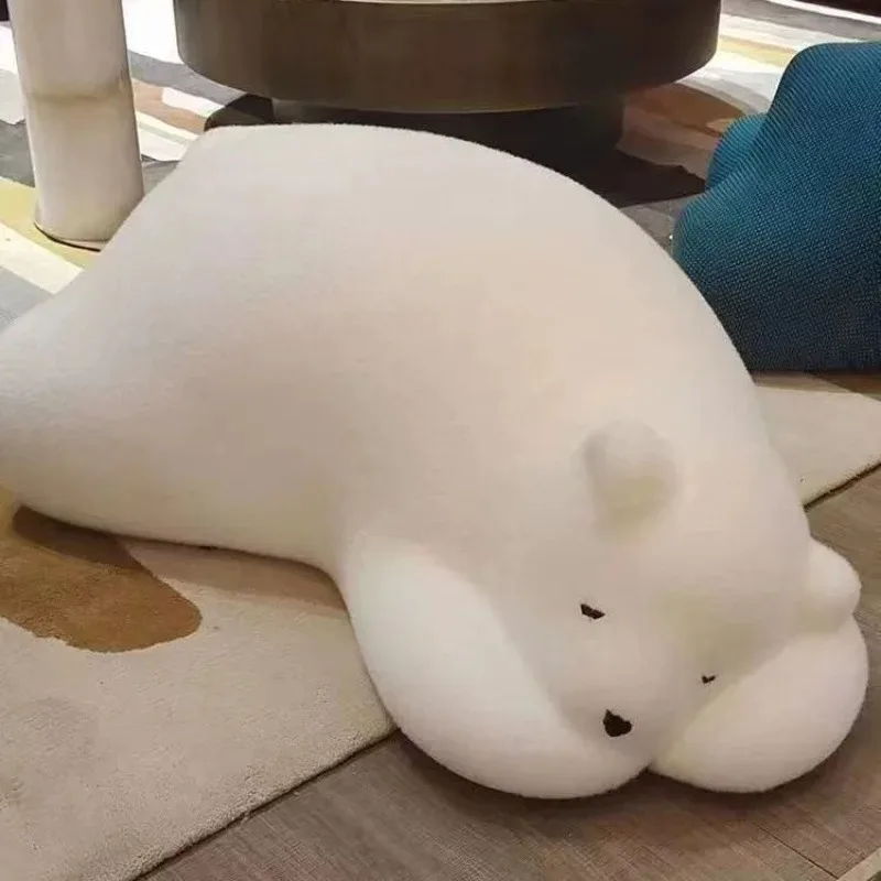 

Ins Интернет-знаменитости Медведь Повседневный одиночный милый белый медведь Панда Ленивый диван может лежать на кровати в спальне Супер мягкий