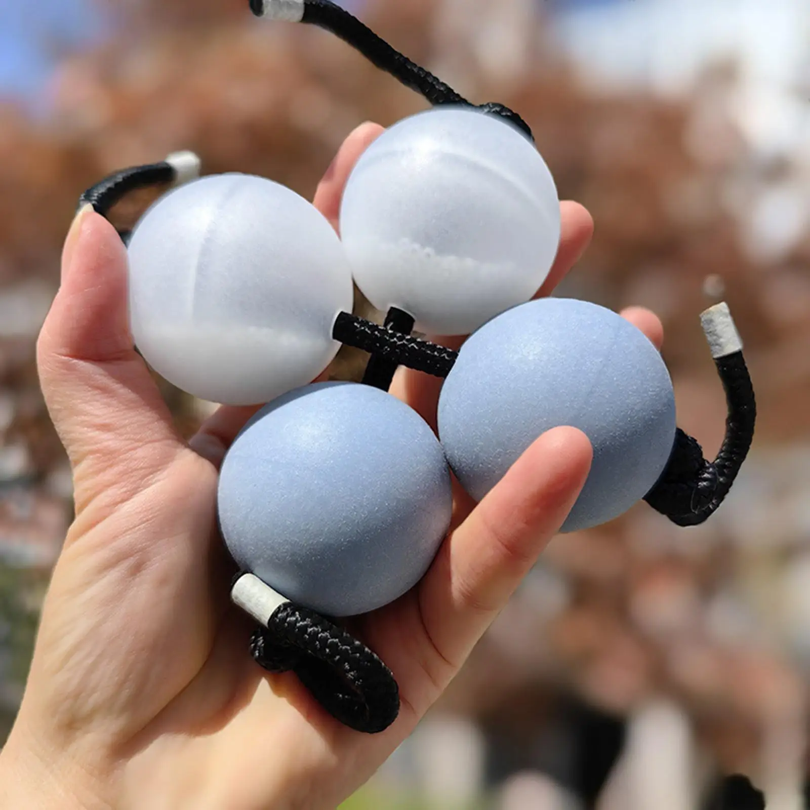 كرات إيقاعية 2 زوج سهلة اللعب أداة قرع مزدوجة القرع الهدايا كرات شاكر اليد لألعاب الحفلات الموسيقية حفلة المنزل KTV #1