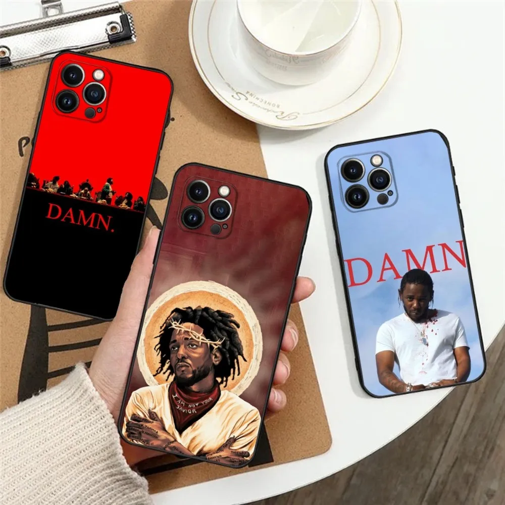 

Rapper K-Kendrick L-Lamar Phone Case For Apple iPhone 15,14,13,12,11,XS,XR,X,8,7,Pro,Max,Plus,mini Silicone Black Cover