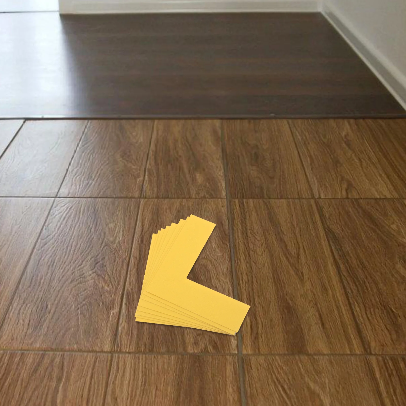 8Pcs Ground Positioning Signs L Shaped Wear Resistant Floor Markers for Warehouse Office Space Efficient Area Demarcation