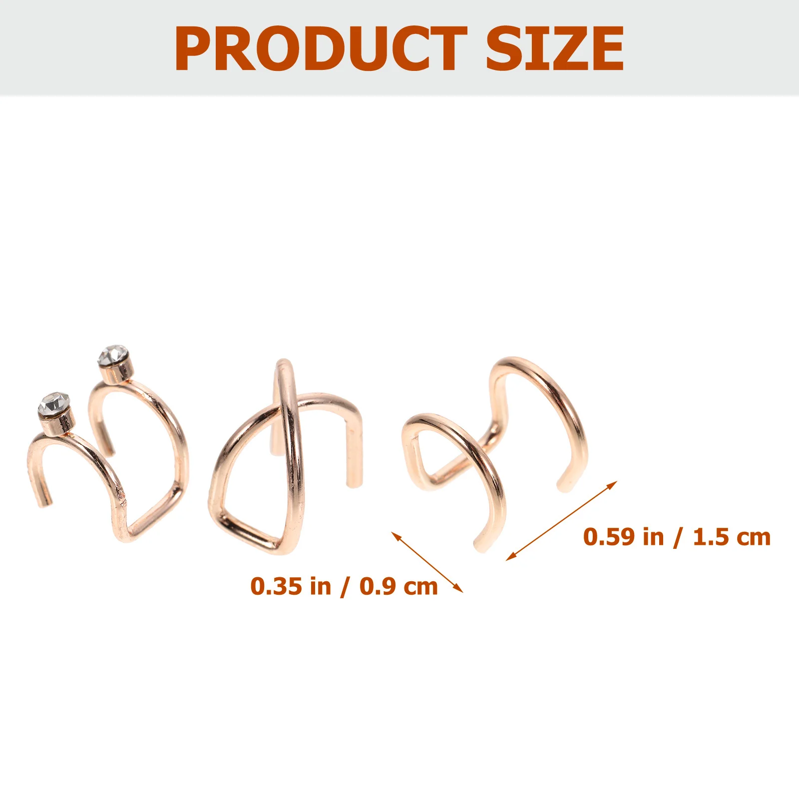 48Pcs Hair Braids Cuffs Multipurpose Hair Jewelry Non Piercing Ear Wraps for Women Girls Braid Accessories Braid Beads