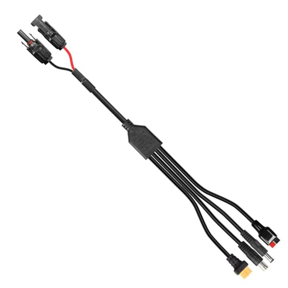 Solar Charging Cable 4in1 for 100W to 1000W Solar Panels and Power Stations with Composite DC8mm DC5 5x2 1mm Cable 120cm