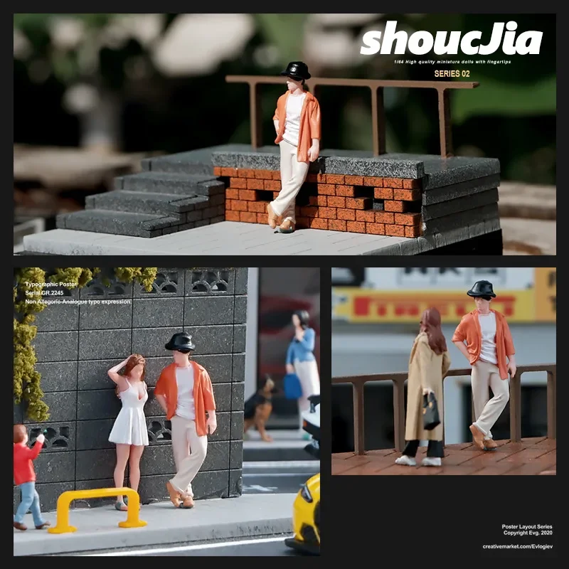 1:64 anime moda masculina mini boneca figura modelo em miniatura fotografia adereços modelo de cena diy mesa areia paisagismo ornamento presente