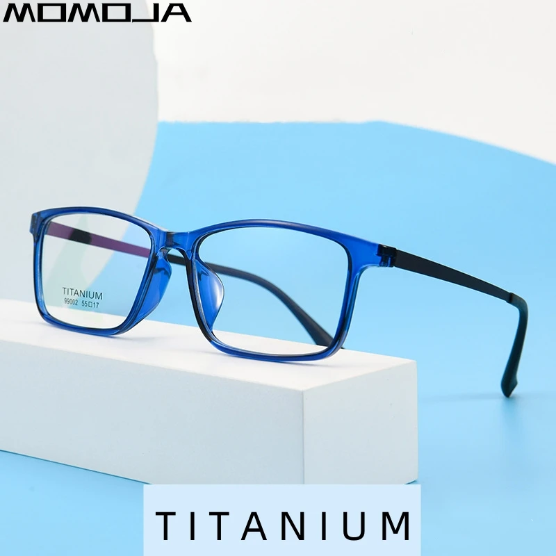 

MOMOJA Classic Eyewear Ultra Light Business Square TR90 Eyeglasses Optical Prescription Glasses Frame For Men And Women 99002T