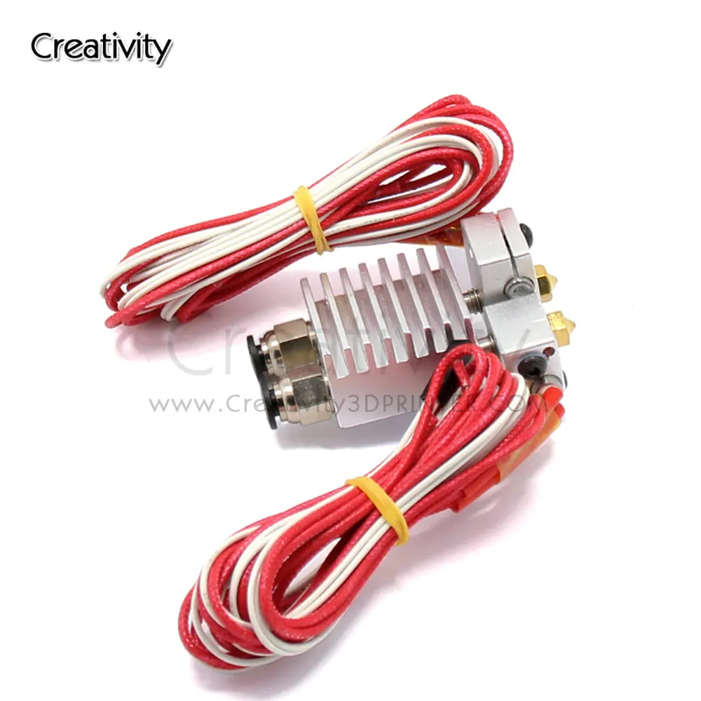 3D Printer Onderdelen 2 In 2 Out Extruder Alle Metalen Hotend Voor 3D Chimera Hotend Kit Multi-Extrusie V6 dual Extruder 0.4Mm/1.75Mm