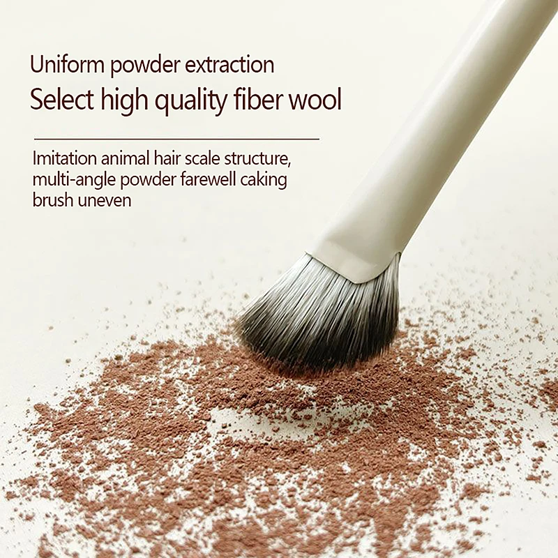 1Pcs Half Fan-shaped Nose Shadow Brush Highlighter Blush Makeup Brushes Fit Nose Eye Contour Women Facial Beauty Tools