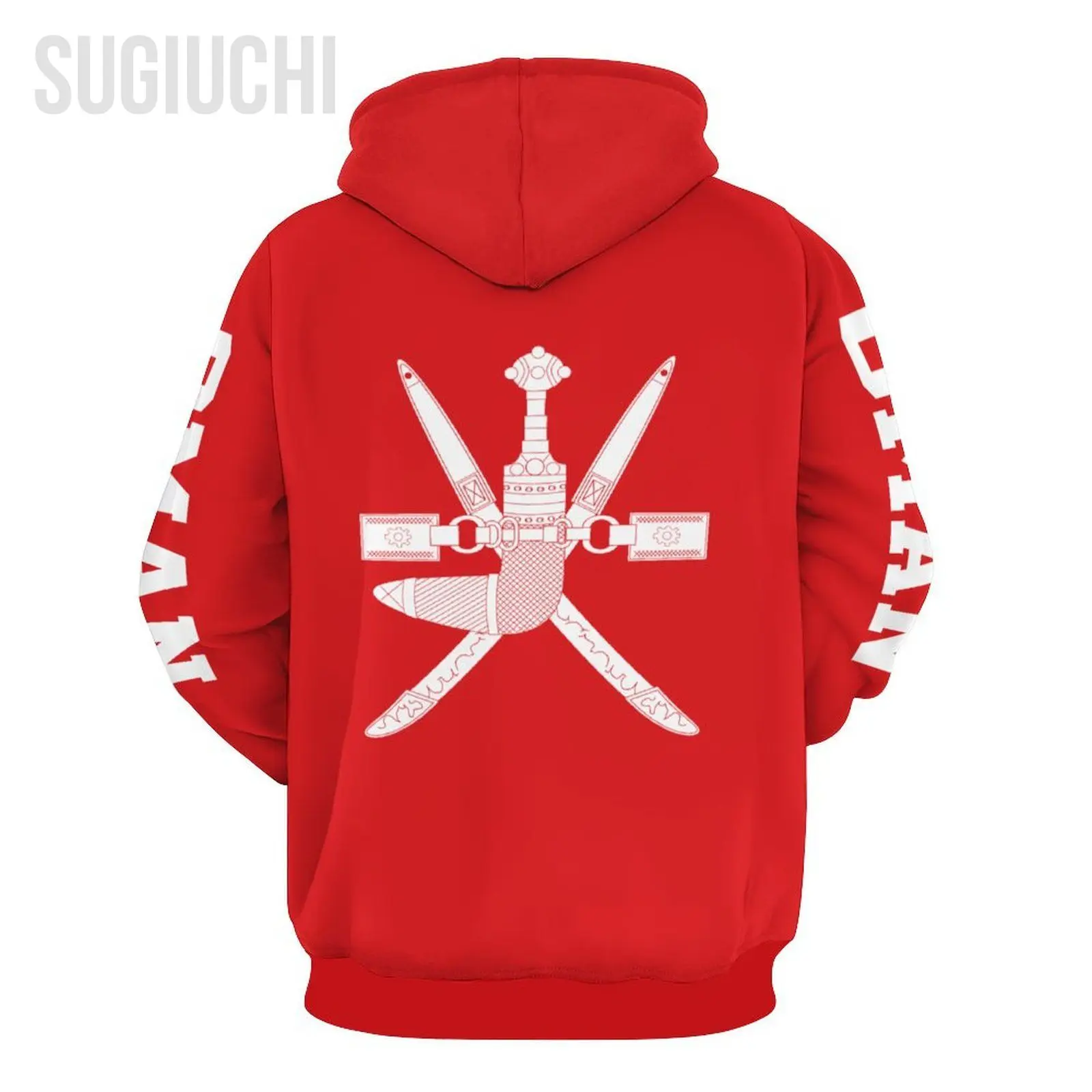 Unisex 3D Hoodie Oman Flag Men Women Polyester Harajuku Sweatshirt Pullover Hoodies Casual Cool