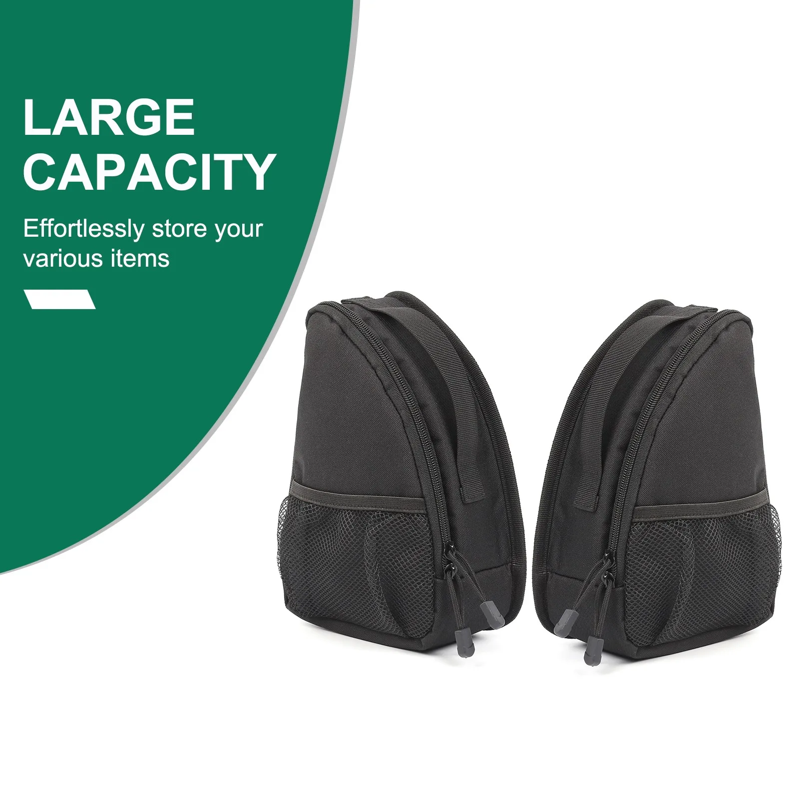 2PCS Car Trunk Side Window Stowing Tidy Bag Pouch For Buick Envision 2014-2020 Multipurpose Glass Storage Tool Bag Pocket