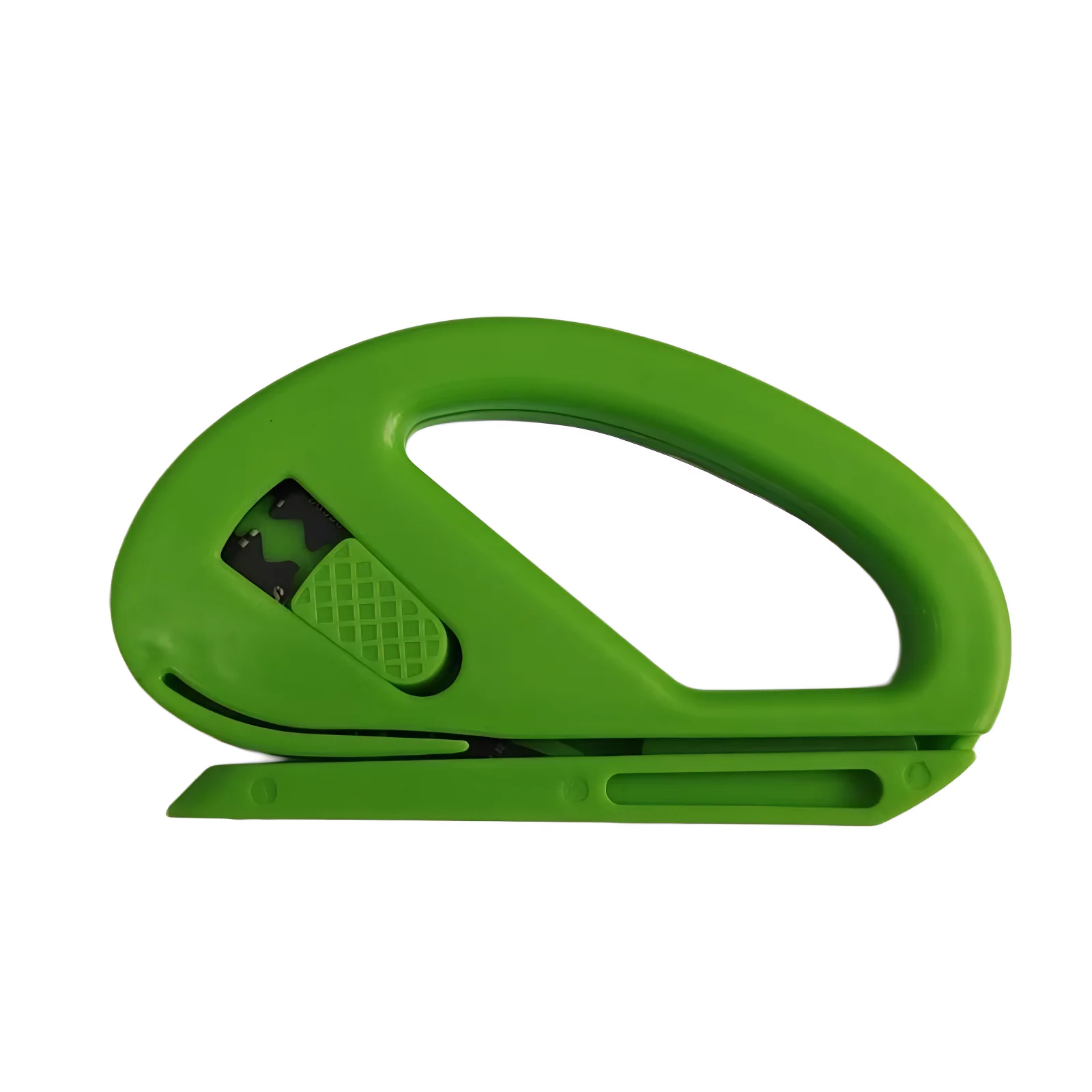 قاطعة ورق تغليف سهلة الانزلاق، تصميم شفرة حلاقة آمنة، مثالي لحرف تغليف الهدايا والاستخدام المكتبي لقطع مثالية