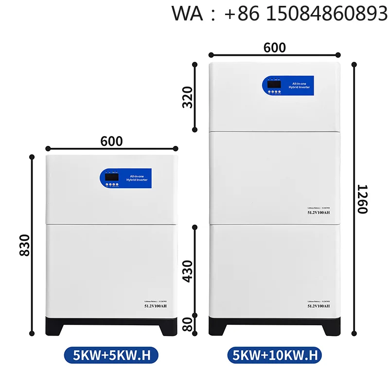 Plug And Play  System15kwh Portable Power Station Generator 5000w All In One Vertical Stacked  Home Energy Storage Sys