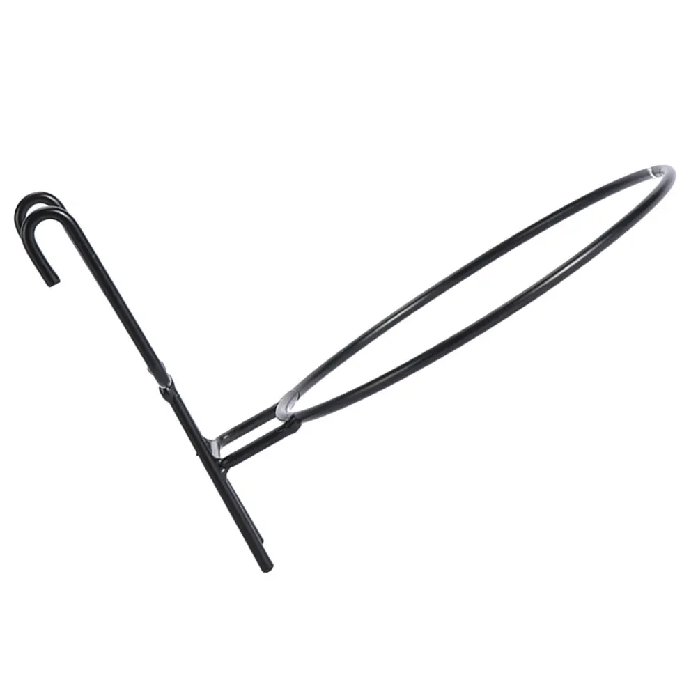 

Hanging Flower Stand Durable Iron Plant Hanger Black Metal Hooks Balcony Garden Planter Rack Wall Bracket Pot