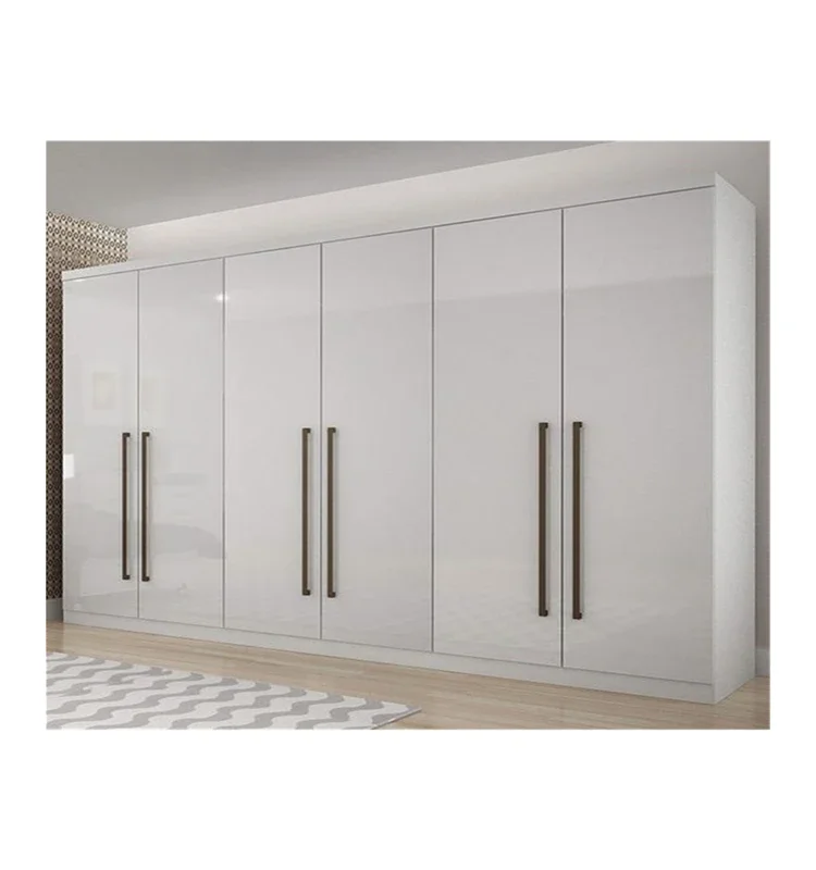 Factory Made Modern Bedroom Walk In Closet Living Room Furniture High Gloss Acrylic Wardrobe