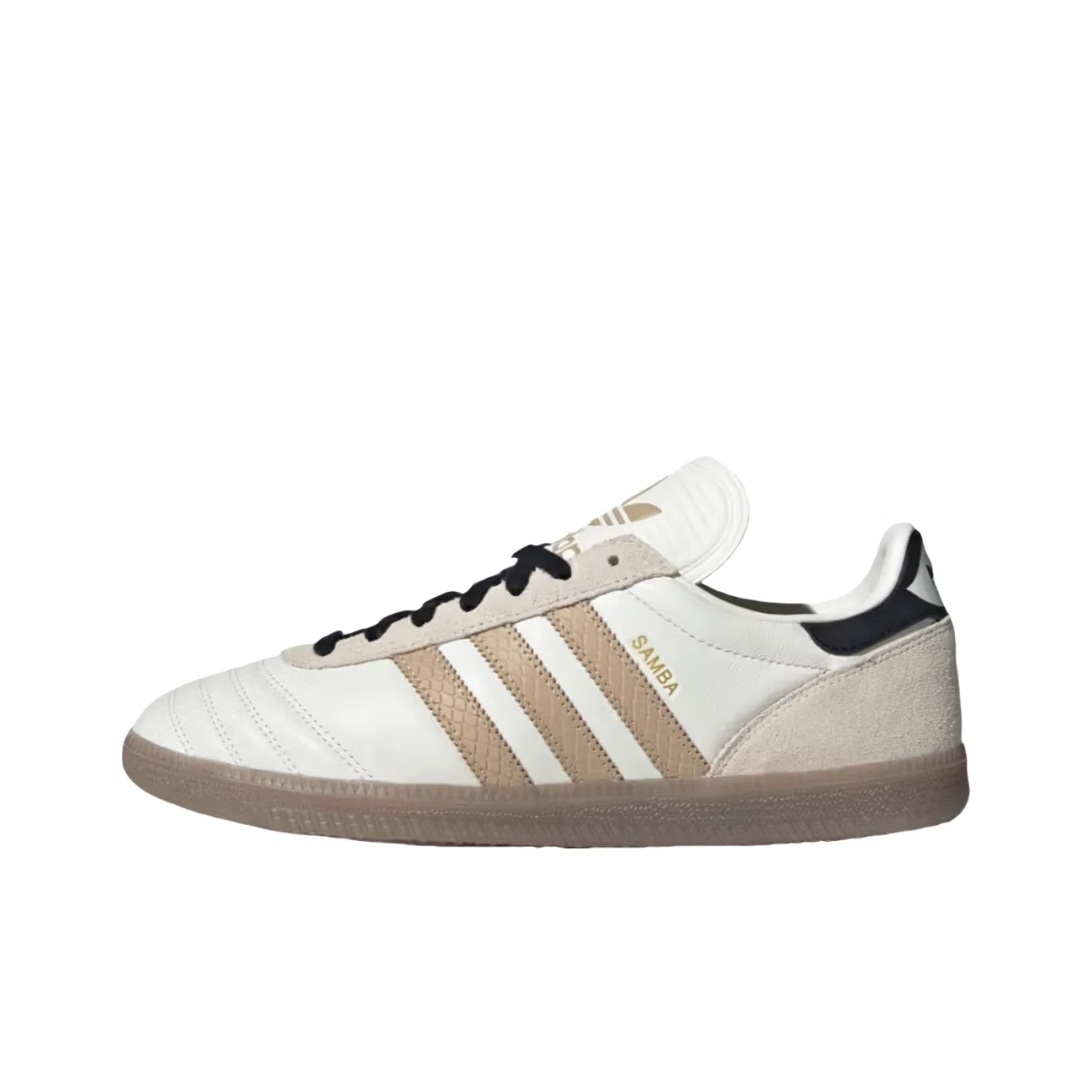 Adidas Originals Samba JP Leather, Suede Abrasion Resistant Abrasion Resistant Low top Skateboard Shoes Unisex Ecru JQ7824