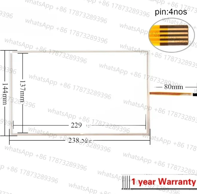 DOP-110CS شاشة تعمل باللمس زجاج لوحة محول الأرقام لشاشة لمس دلتا DOP-110CS مع التسمية الأمامية طبقة رقيقة واقية احباط