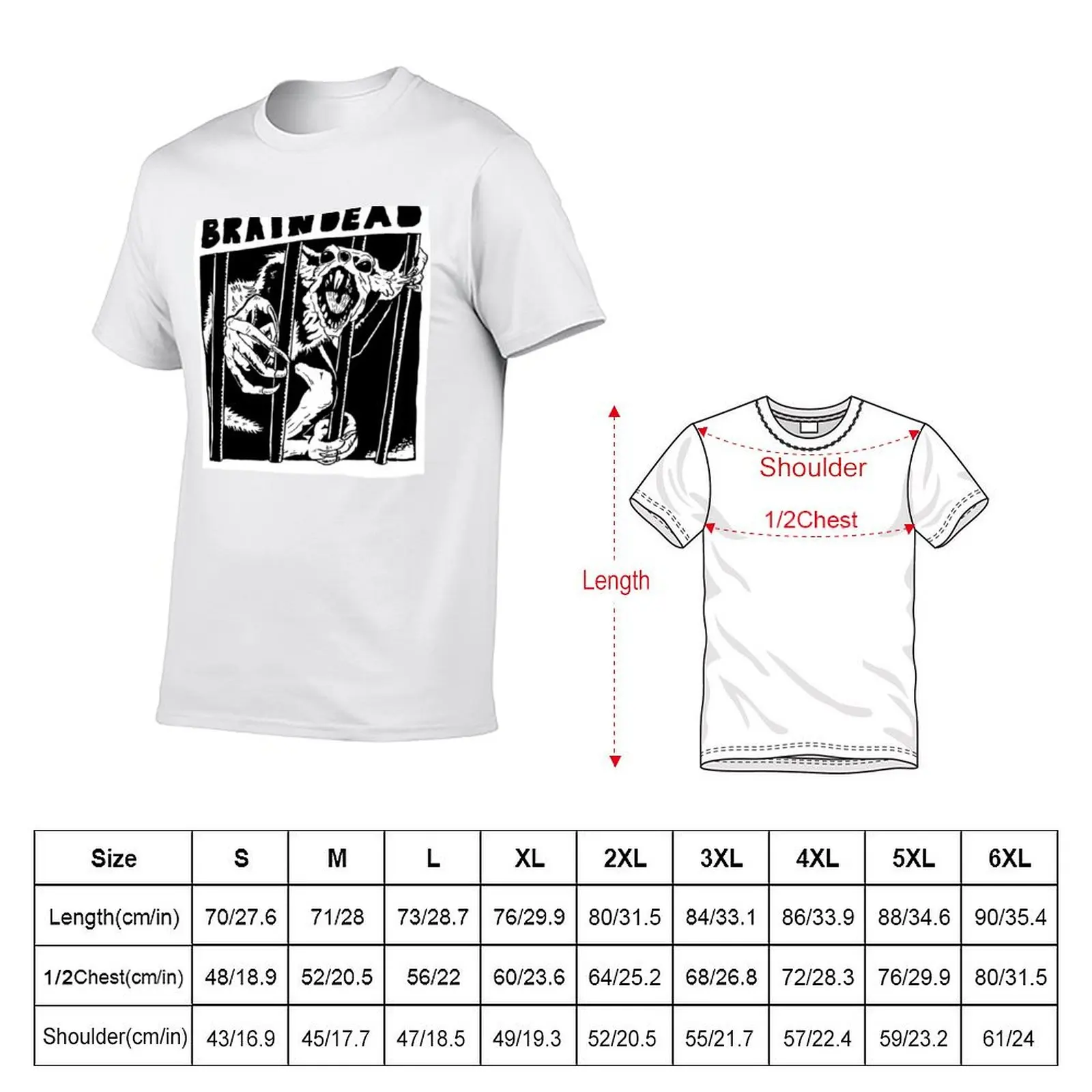 Braindead Rat monkey square T-Shirt essential t shirt cotton t shirt pack T-Shirt
