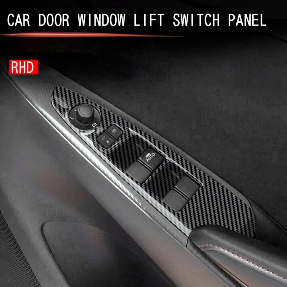 

Rare Car Window Glass Lifter Switch Panel Window Lifter Switch Decorative Cover For Mazda 2 2019-2021 RHD