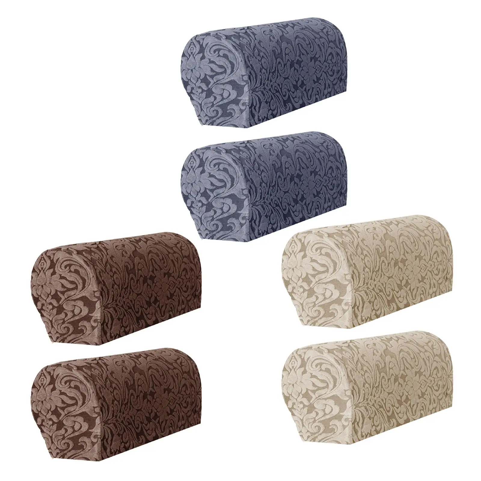 High Stretch Sofa Armrest Covers Jacquard Sofa Arm Covers Accessory ,Easy to