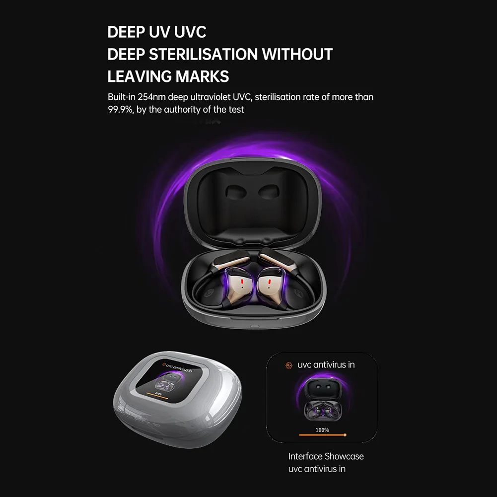 144 لغة ذكية AI مترجم سماعات أذن متوافقة مع بلوتوث 5.4 سماعات ترجمة في الوقت الحقيقي دقة 99%