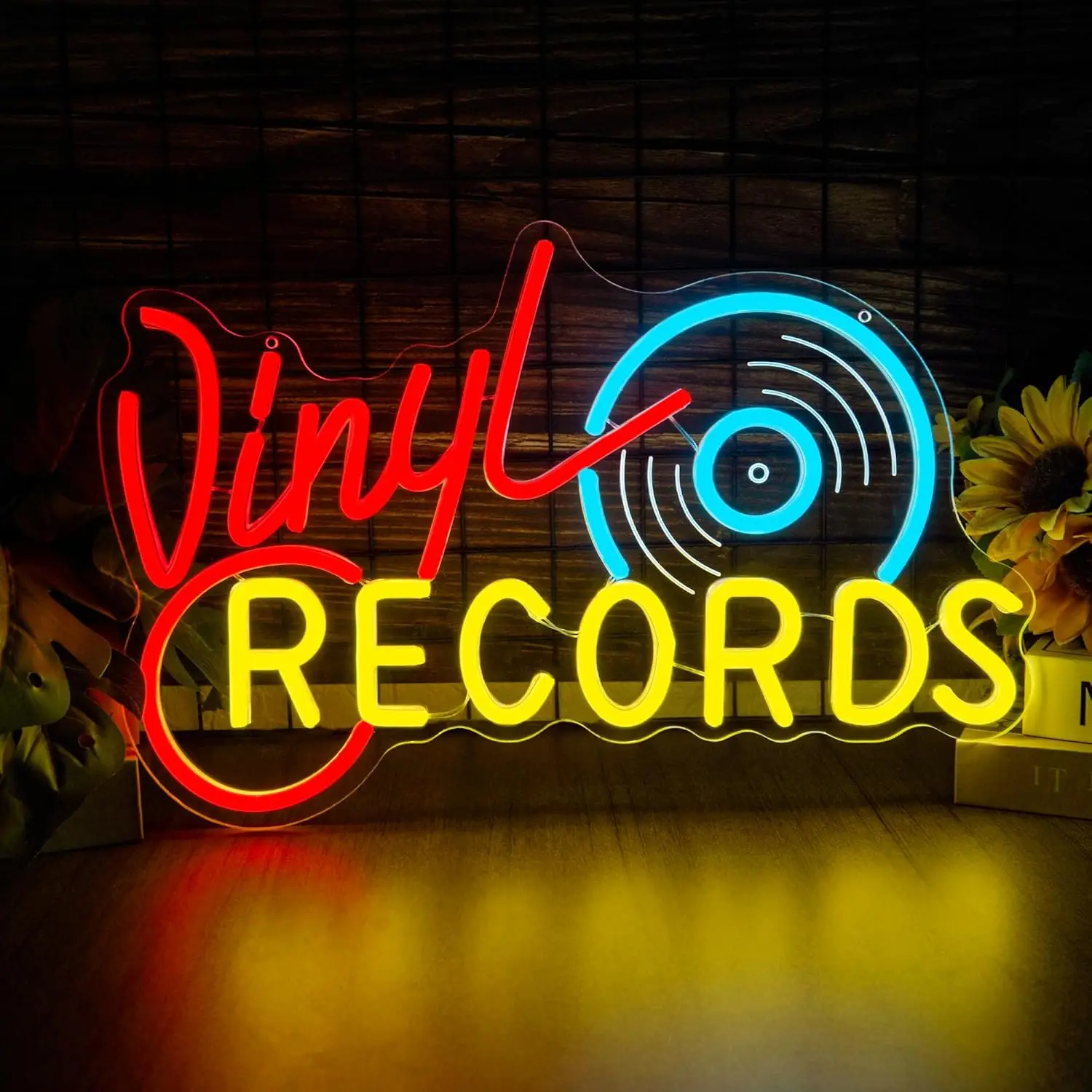

Record Neon Sign Vintage Record Store Retro Neon Light Vinyl Record LED for Bar Music Room Home Studio Man Cave Retro Decor Gift