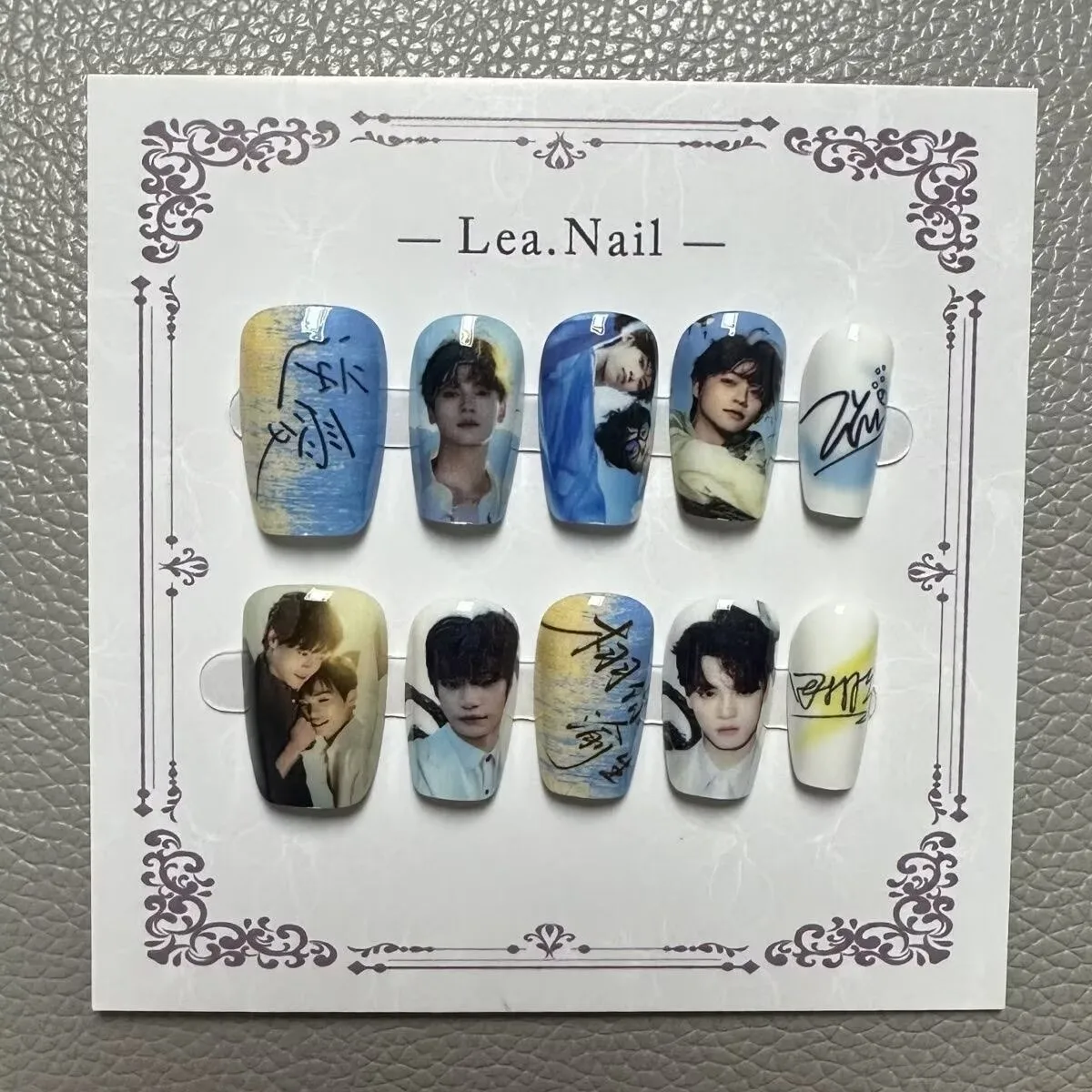 [Celebrity Support Nail Art Set:"XuYouYuSheng"Ziyu/Tian Xuning CP Style]Wear nail art for the concert support print,Reverse Love