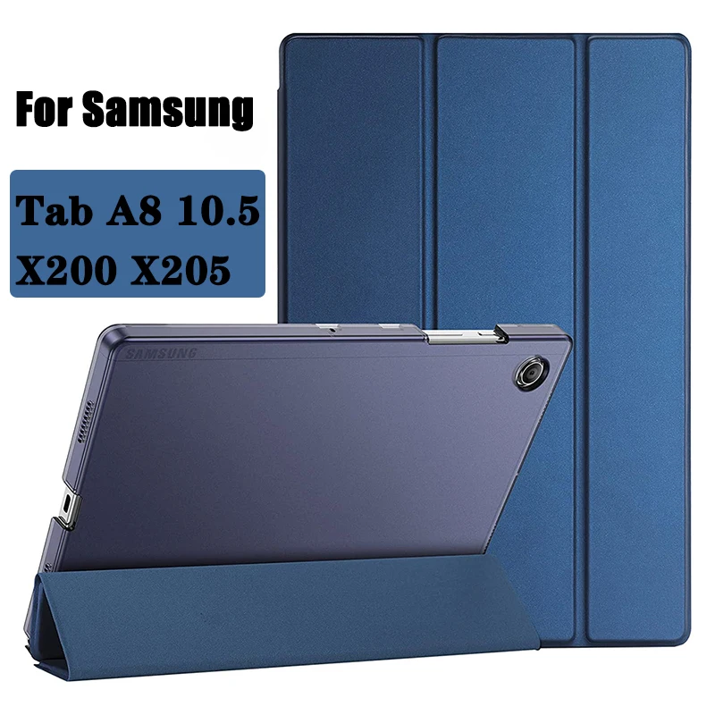 Funda protectora para tableta Samsung Galaxy Tab A8 de 10,5 pulgadas, cubierta protectora plegable de PU para tableta Samsung Tab A8 2022, SM-X200/X205/X207