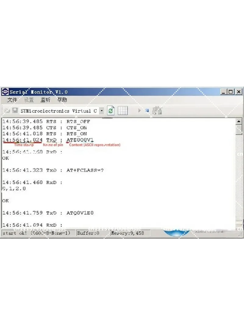 RS-232 Serial Port Listener Monitor, Record, Debug, Communication Tool view 6