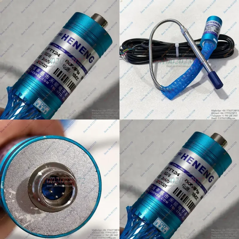 HENENG PT124-80MPA-M14-TC High Temperature Melt Pressure Sensor With Cable 2mV/V