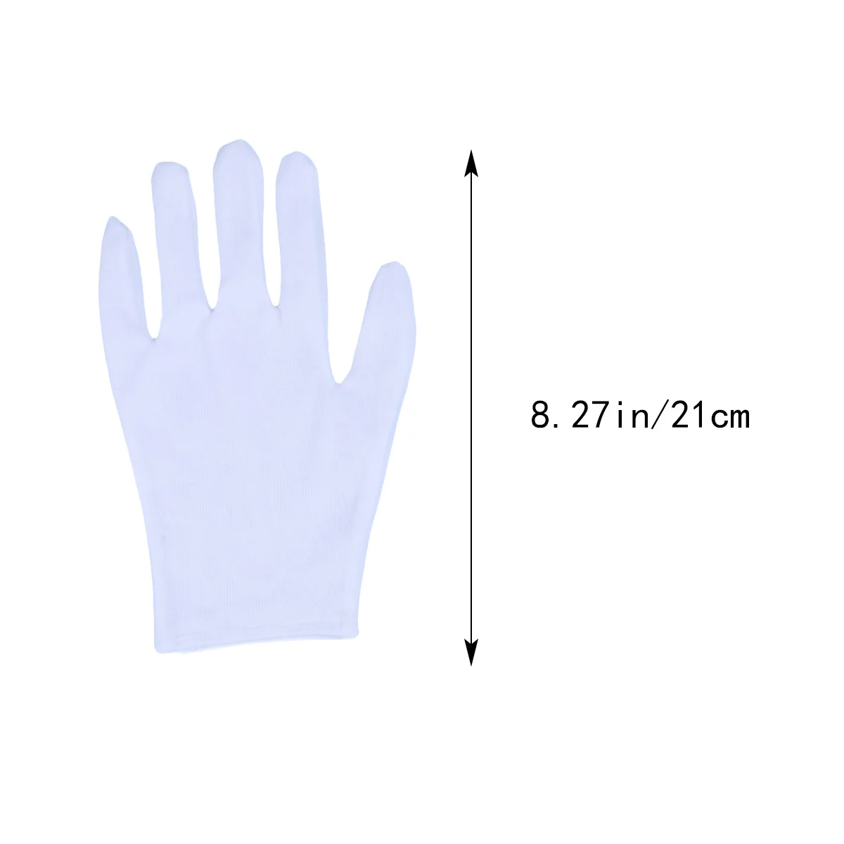 12 زوجًا من قفازات العمل القطنية السميكة لحماية الغبار المرنة من أجل التعامل مع قفازات قطنية لبطانة التجميل #2