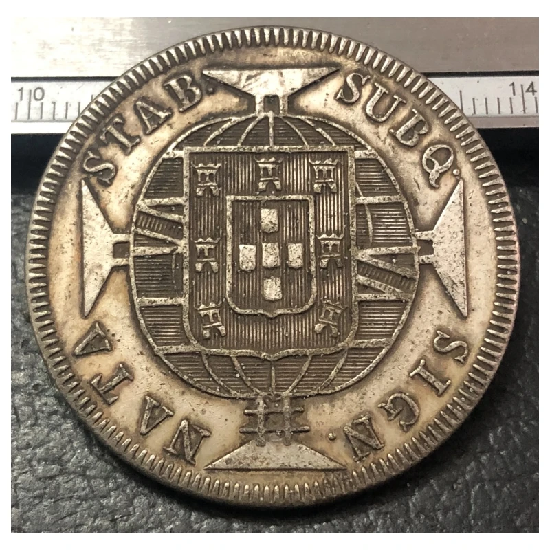 1818 R Brazil 640 Reis - Joao VI Silver Plated Coin