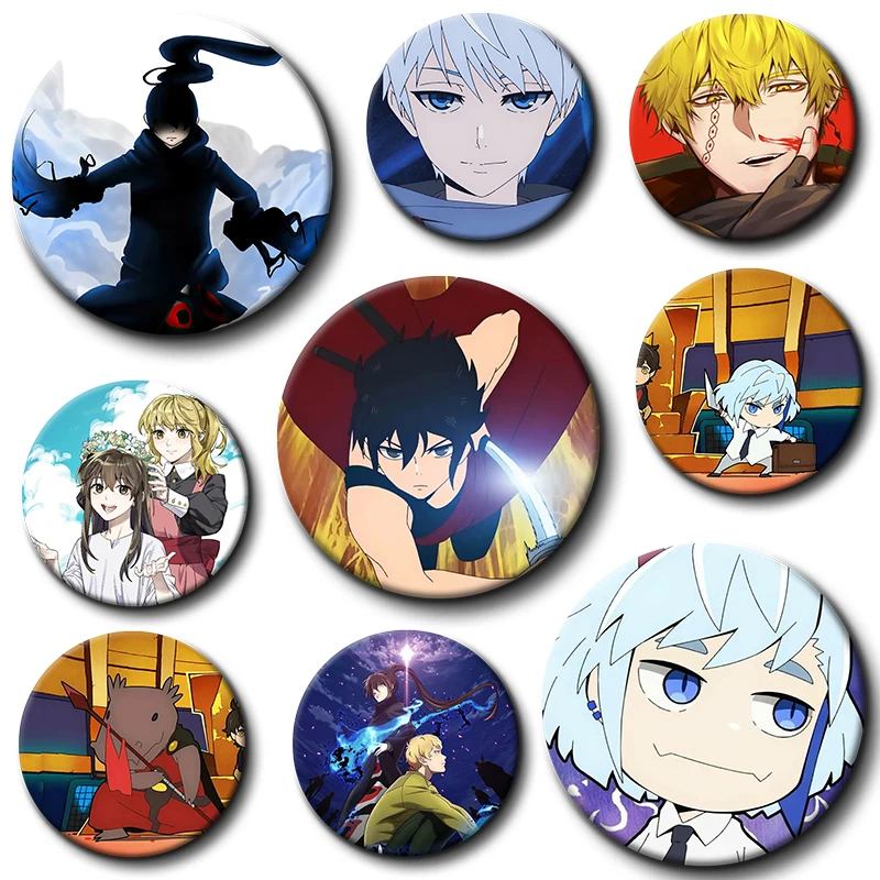 

Japan Anime Tower of God Brooch Pins Aguero Agnes Khun Rachel Lapel Pin Cartoon Round Badges Backpack Jewelry Gifts for Friends