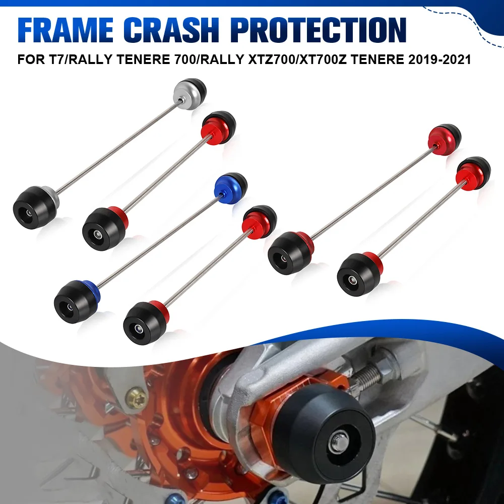 

Motorcycle Part Front Wheel Frame Slider For Yamaha T7/Rally Tenere 700/Rally XTZ700/XT700Z Tenere 2019-2021 Rear Axle Sliders