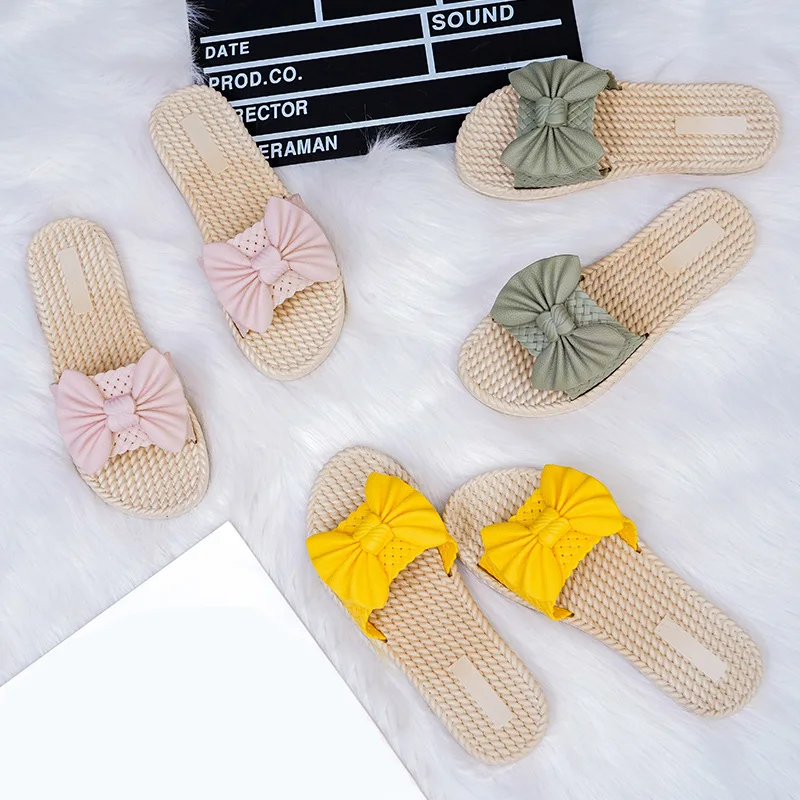 Women Spring Summer Slippers Handmade Ladies New Slippers Indoor Outdoor Fashion Household Flat-bottom Dormitory Shower Slippers