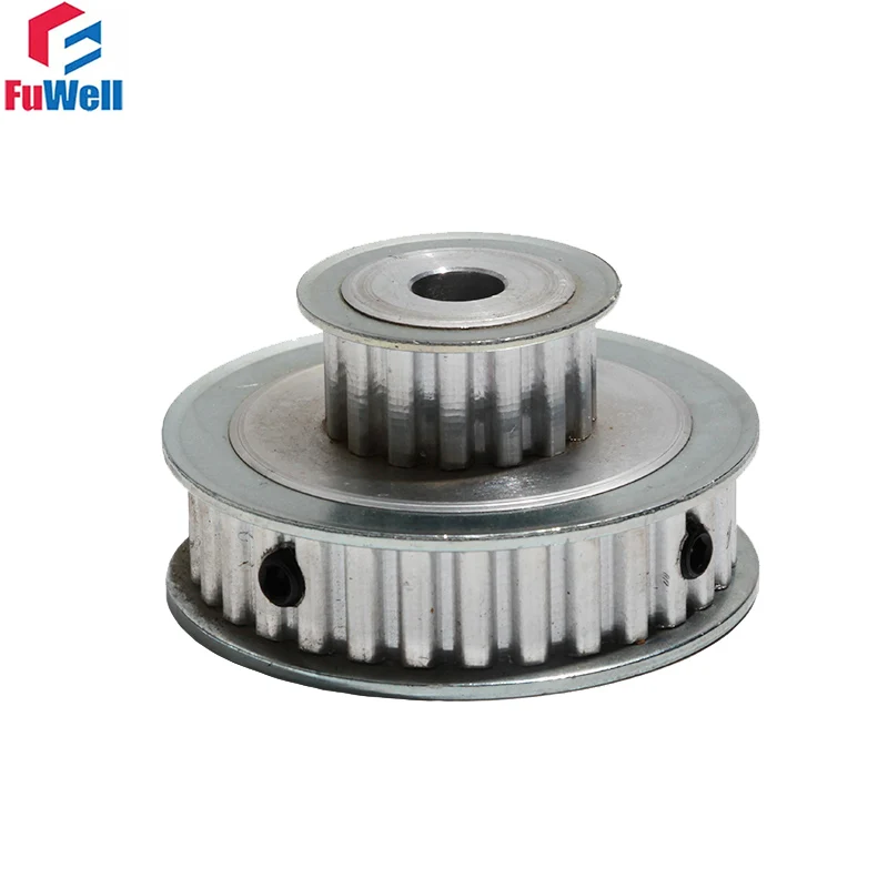 

8/10mm Bore XL-32T with XL16T Double Head Timing Pulley Toothed Belt Pulley XL-32T with XL16 Teeth Transmisson Pulley 1pc