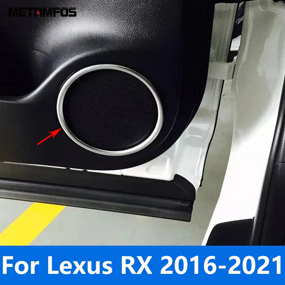 Interior Accessories For Lexus RX 2016 2017 2018 2019 2020 2021 Matte Door Loudspeaker Audio Speaker High Pitch Horn Cover Trim