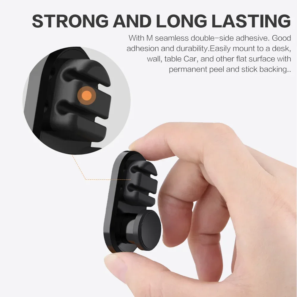 Mini Car Hook Self Adhesive Home Hanger Auto Fastener Clip for USB Cable Organizer Key Bag Storage