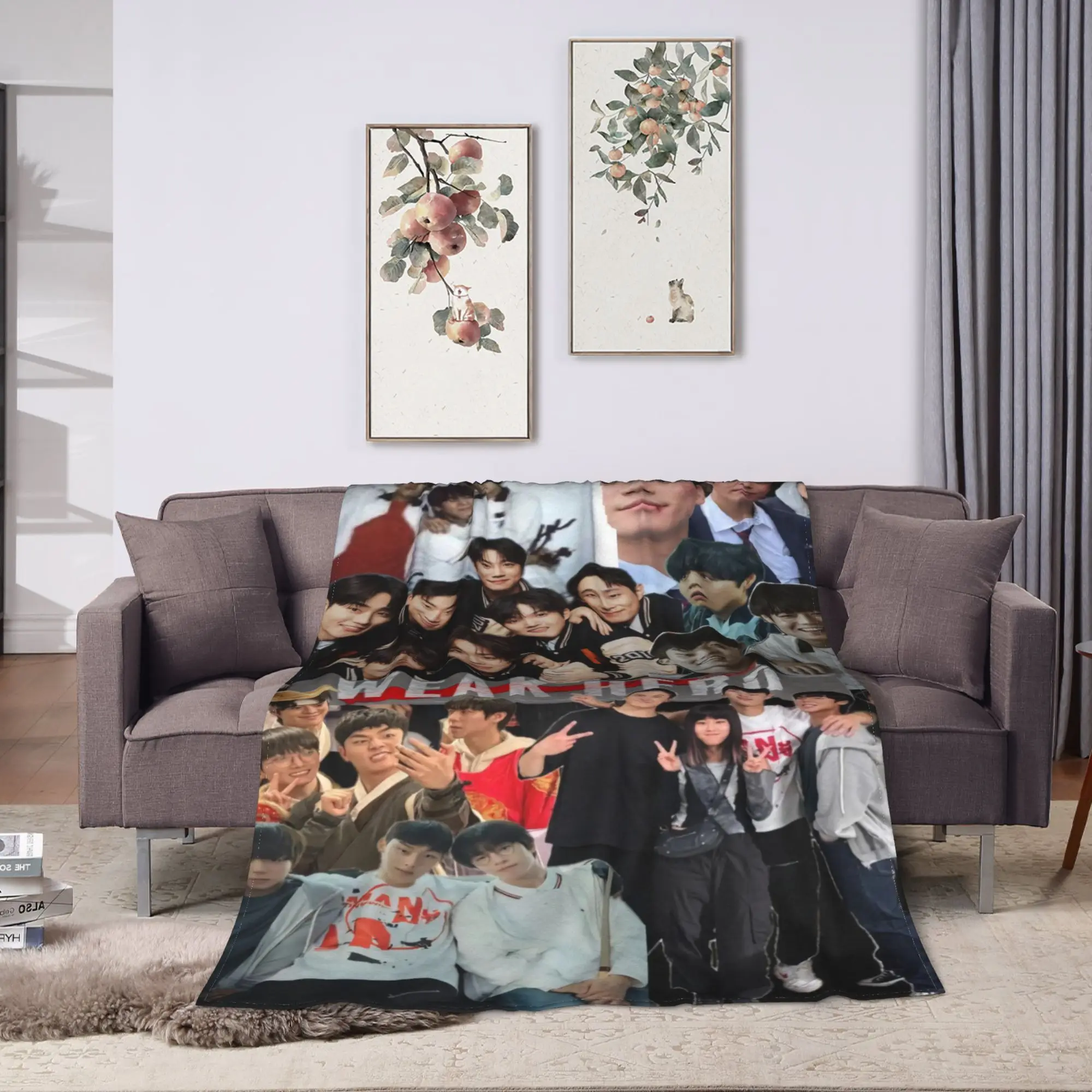Soft Warm Blanket Travel Weak Hero Class 2 Throw Blanket  Flannel Bedspread For Couch Chair Funny Sofa Bed Cover