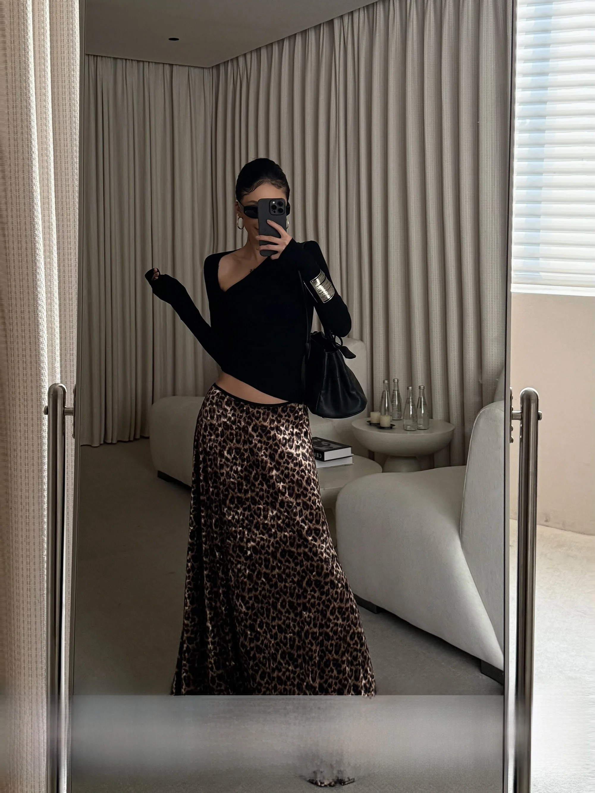 

Новая женская длинная юбка Wild Zero Aosphere с винтажным леопардовым принтом, сексуальная, приталенная, А-силуэт, весенняя коллекция, высококачественная