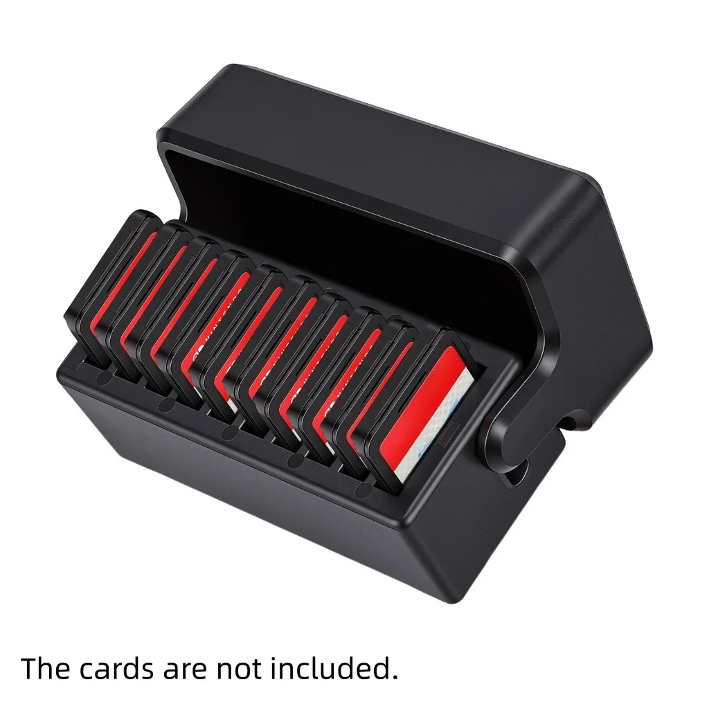 Switch 2 Game Cards Holder for Nintendo Switch 2/1/OLED Games & Micro SD Cards, Switch Game Card Case with 10 Game Card Slots view 3