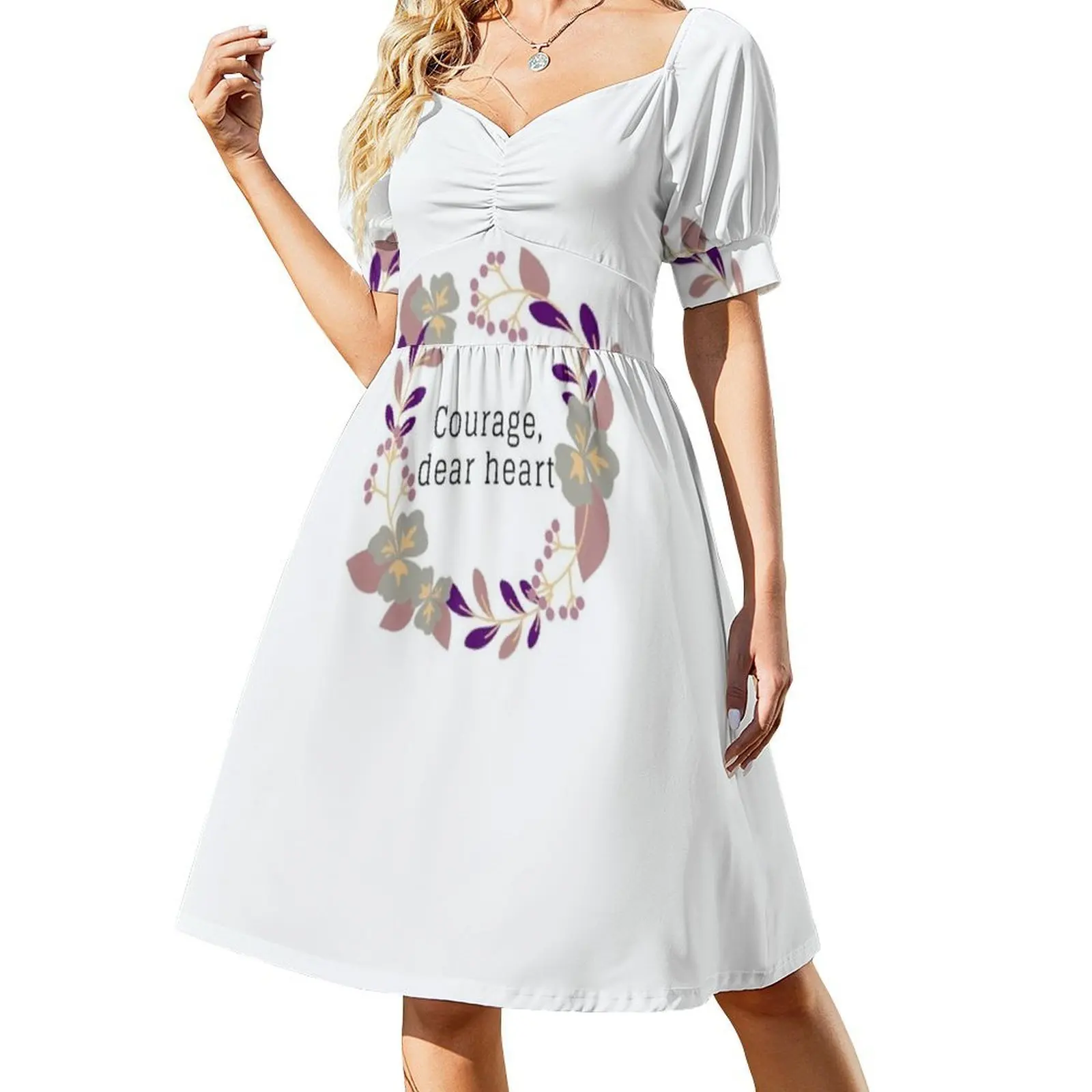 Moed Beste Hart Violet Koreaanse Stijl Jurk Voor Vrouwen Elegante Casual Jurk Voor Feest Of Dagelijks Dragen Moed Hart Beste Narnia