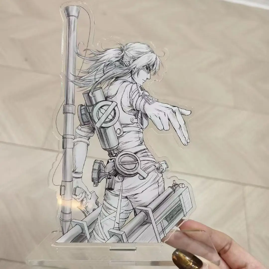 29styles Atak Tytanów Anime Gadżety Rodzinne Portrety Akrylowe Podstawki Hange Line Stojące Płytki Levi Przezroczyste Karty Zabawki