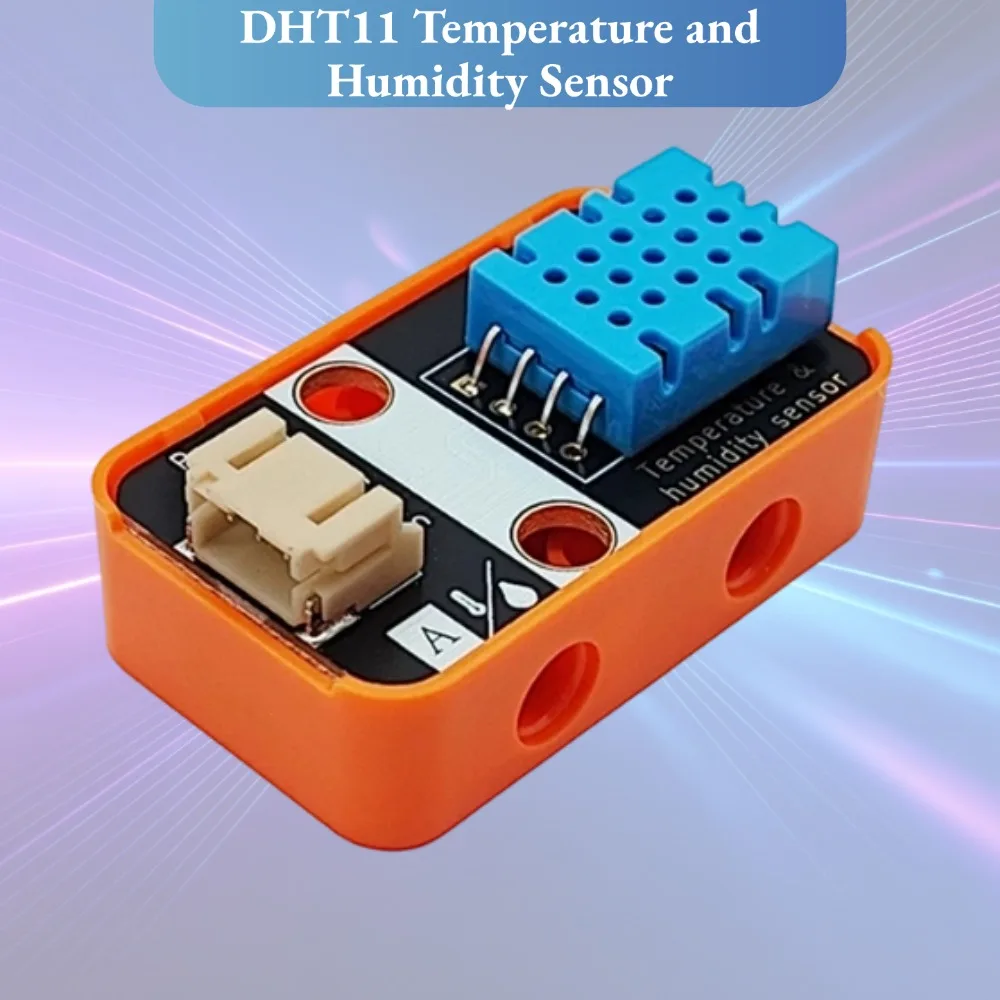 DHT11 Temperature and Humidity Sensor Single‑Wire Communication Support 3.3V/5V Wide Voltage Input Compatible with ESP32 Arduino