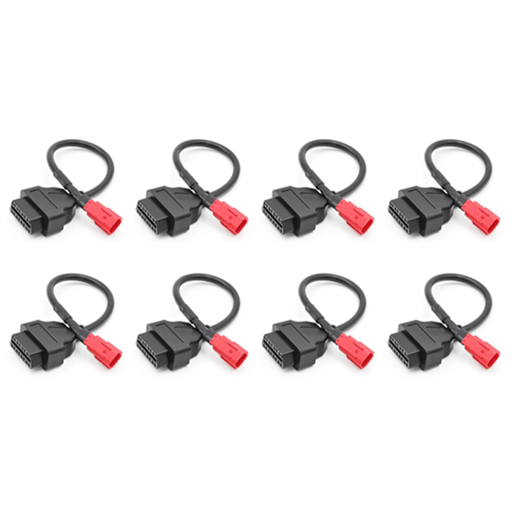 

20X 6 to 16 Pin Motorcycle OBD Adaptors OBD2 Diagnostic Cable Extension Connectors for Honda Yamaha Suzuki BENELLI