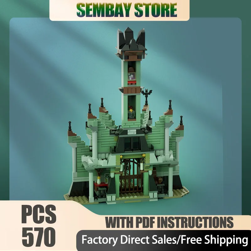 Modello di film popolare Moc Mattoni da costruzione Modello di casa stregata Blocchi tecnologici Scena famosa Natale Giocattolo fai da te Regalo di costruzione