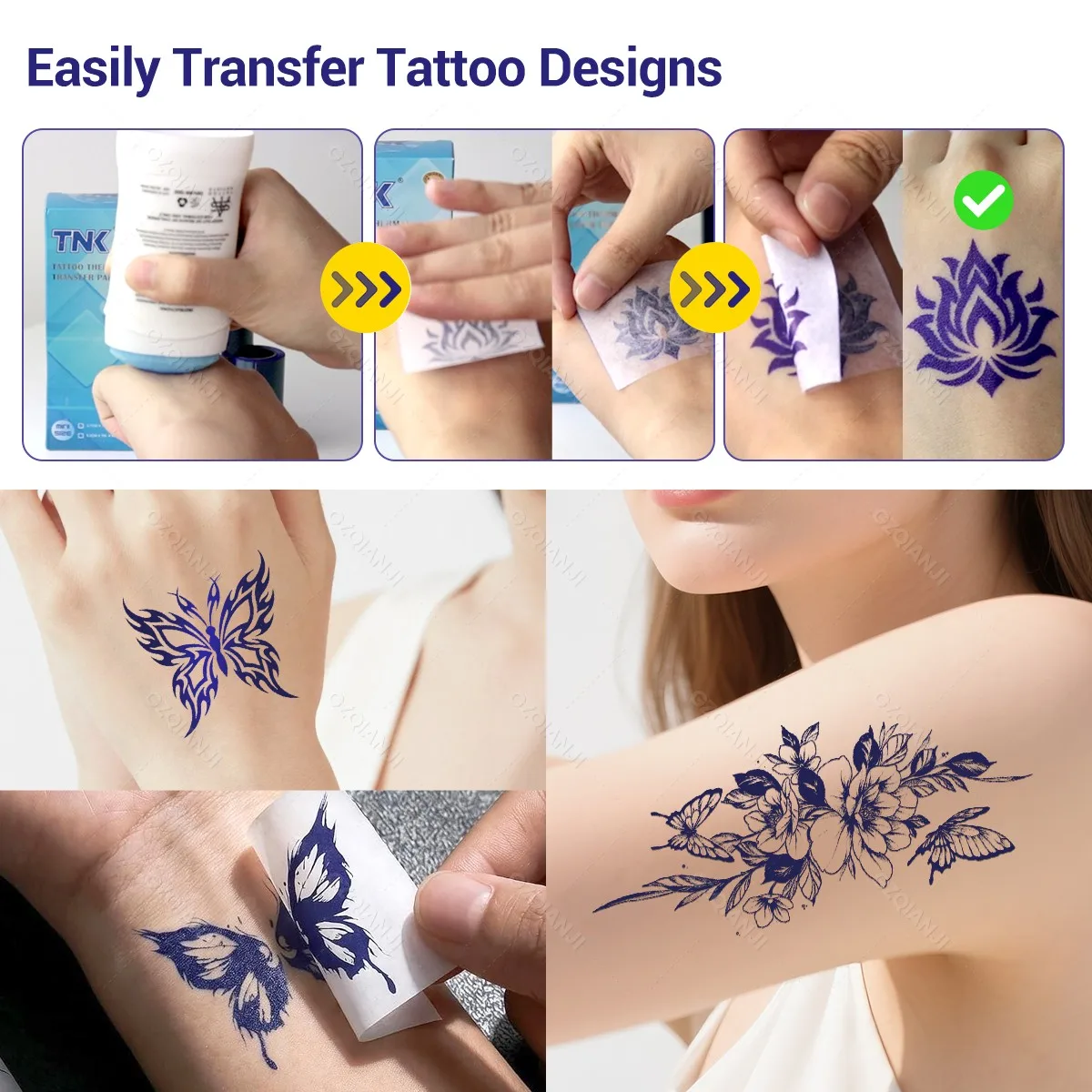2Inch Portable Mini Tattoo Printer Pocket Thermal Printer Inkless with Tattoo Transfer Paper Rolls For Tattoo Small Pattern view 5